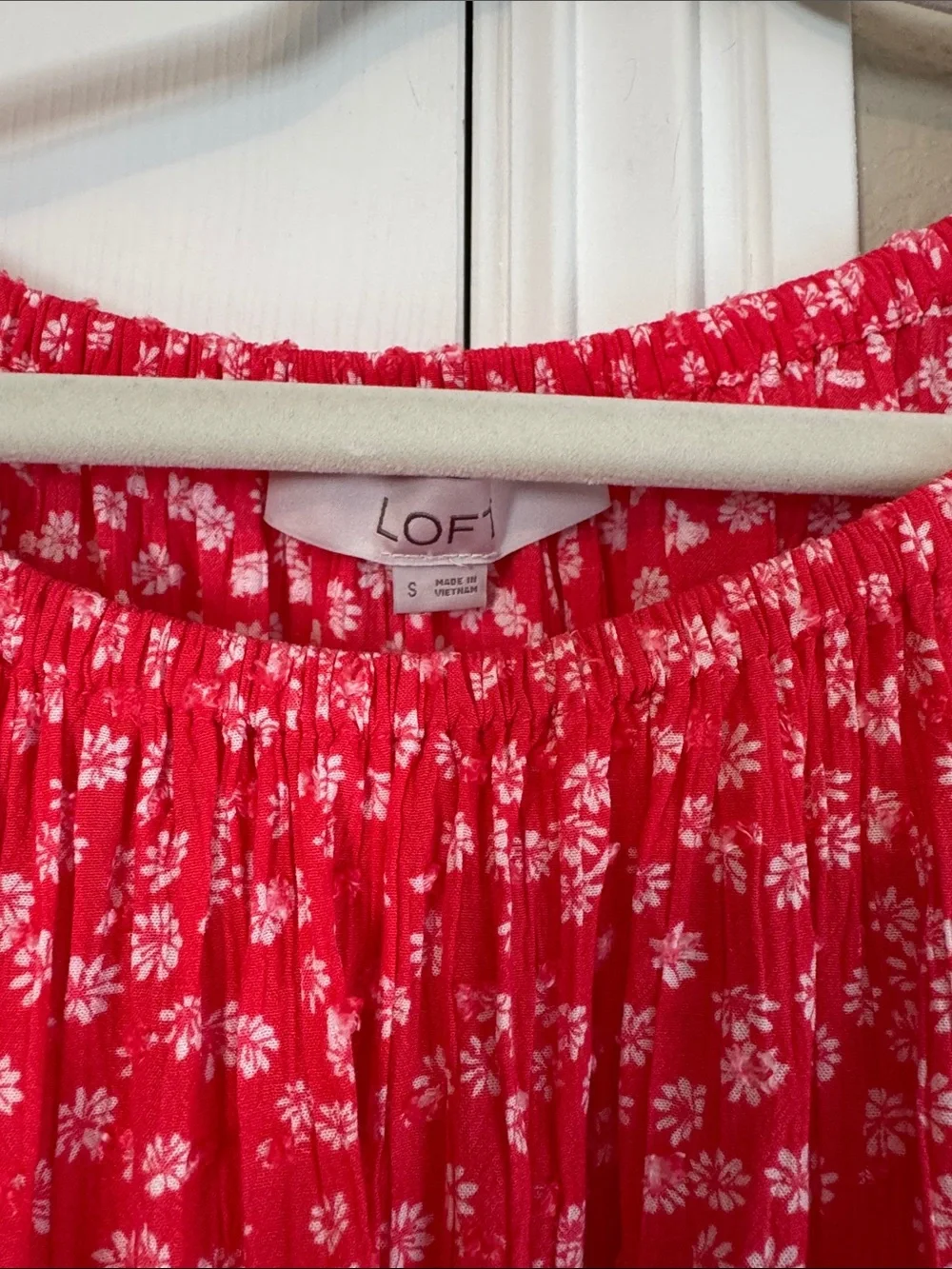 LOFT Bright Floral Puff-Sleeve Blouse